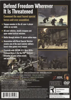 SOCOM - U.S. Navy SEALs - Combined Assault box cover back